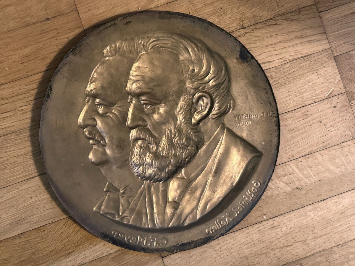 Foto & Immagini: Metall Platte - Gottfried Keller und C.F. Meyer – Usato da Zürich venduto da marusapulmi 5