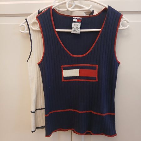 2x Tommy Jeans Damen Tops Gr. M – Neu – 100% Baumwolle