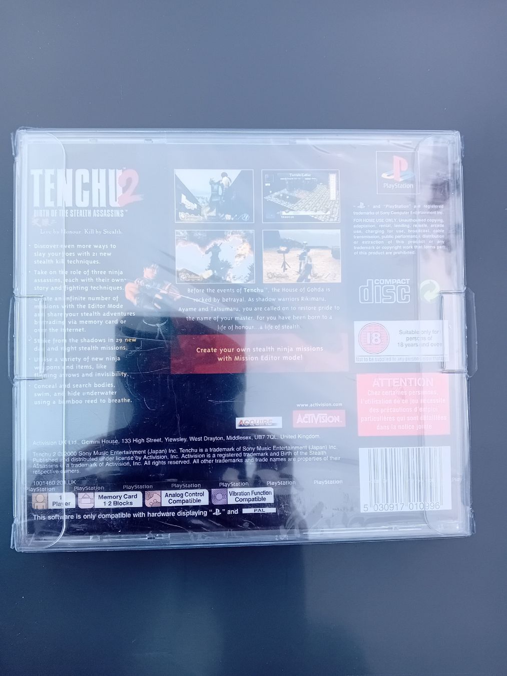 Sony Giochi: Tenchu 2 Ps 1 Neu Uk Version – Nuovo e nell'imballaggio originale da Naters venduto da Niduz81 2
