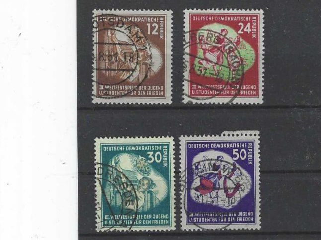Alle Briefmarken: DDR 1951 GEST. WETTSPIELE – Gebraucht aus Dintikon von bonita099