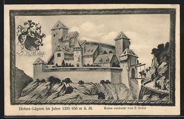 Otelfingen, Burg Hohen-Lägern im Jahre 