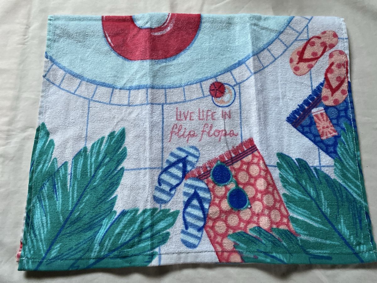 Strofinacci: Summer kitchen Towel "Flip Flops" design – Nuovo e nell'imballaggio originale da Buttikon SZ venduto da Maxwelltime 1