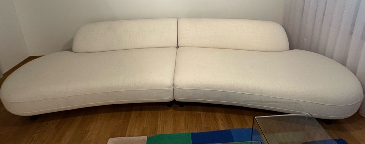 Divani: 6-Sitzer-Sofa Rosebury, Chambray-Leinen, Design by E. Galli – Usato da Zürich venduto da joal2 2