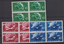 Vierblöcke: 75 Jahre Weltpostverein 1949 / Postfrisch