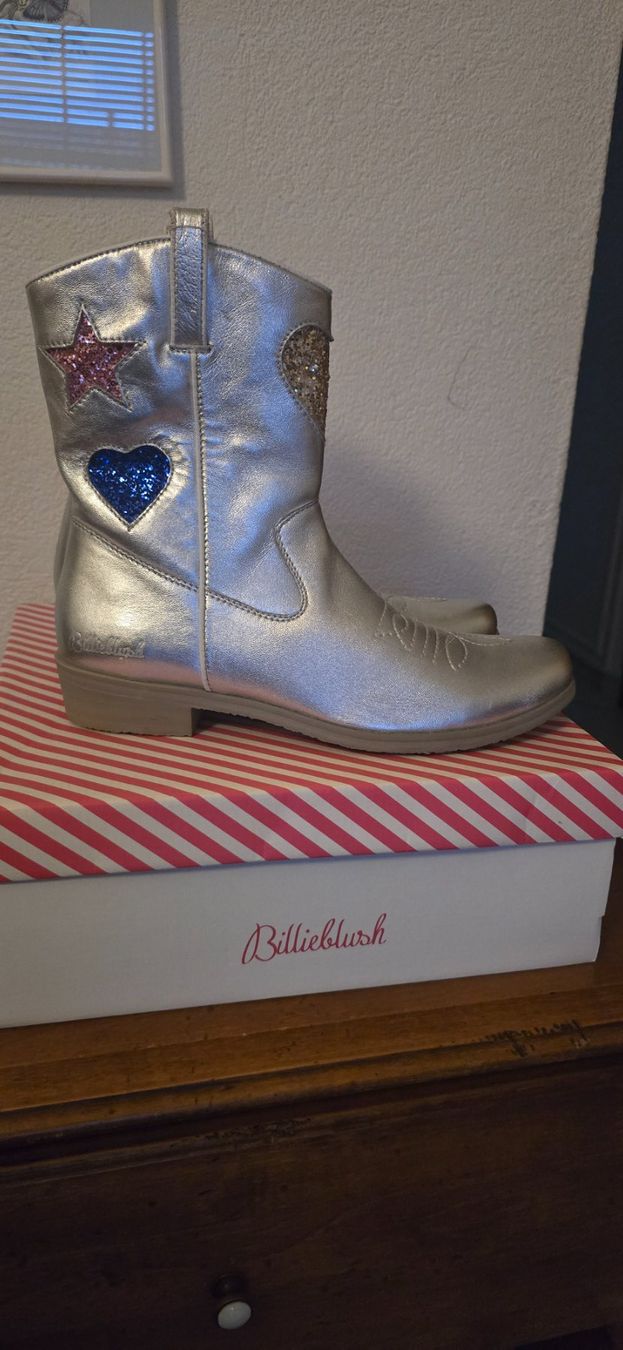 Scarpe per ragazze: Billie Blush Cowboy leather boots, Gr. 38 – Nuovo e nell'imballaggio originale da Spreitenbach venduto da Breezyel 1