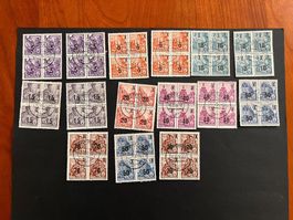 Deutsches Reich 1956 Viererblock Lot gest. Selten (V757)