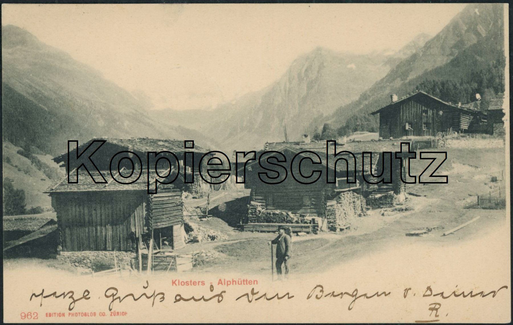 Cartoline postali: GRS Klosters – Usato da Schindellegi venduto da leecollect