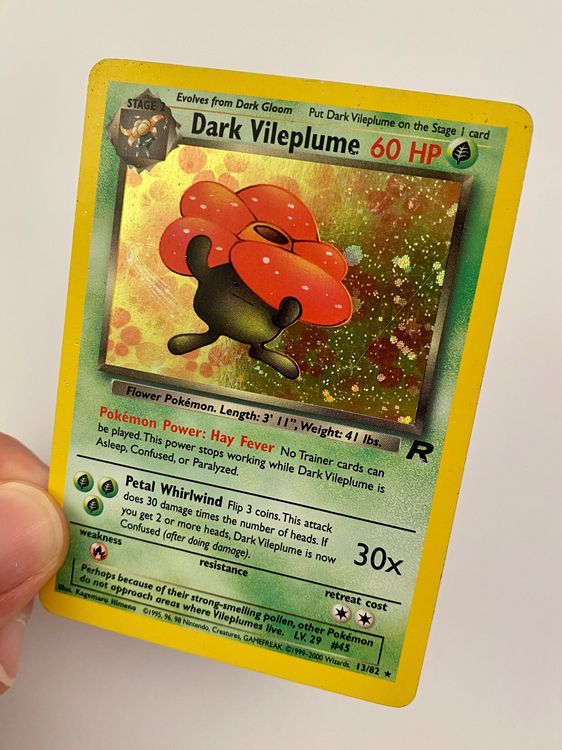 Dark Vileplume Holo Team Rocket 13/82 Dunkles Giflor Kaufen auf Ricardo