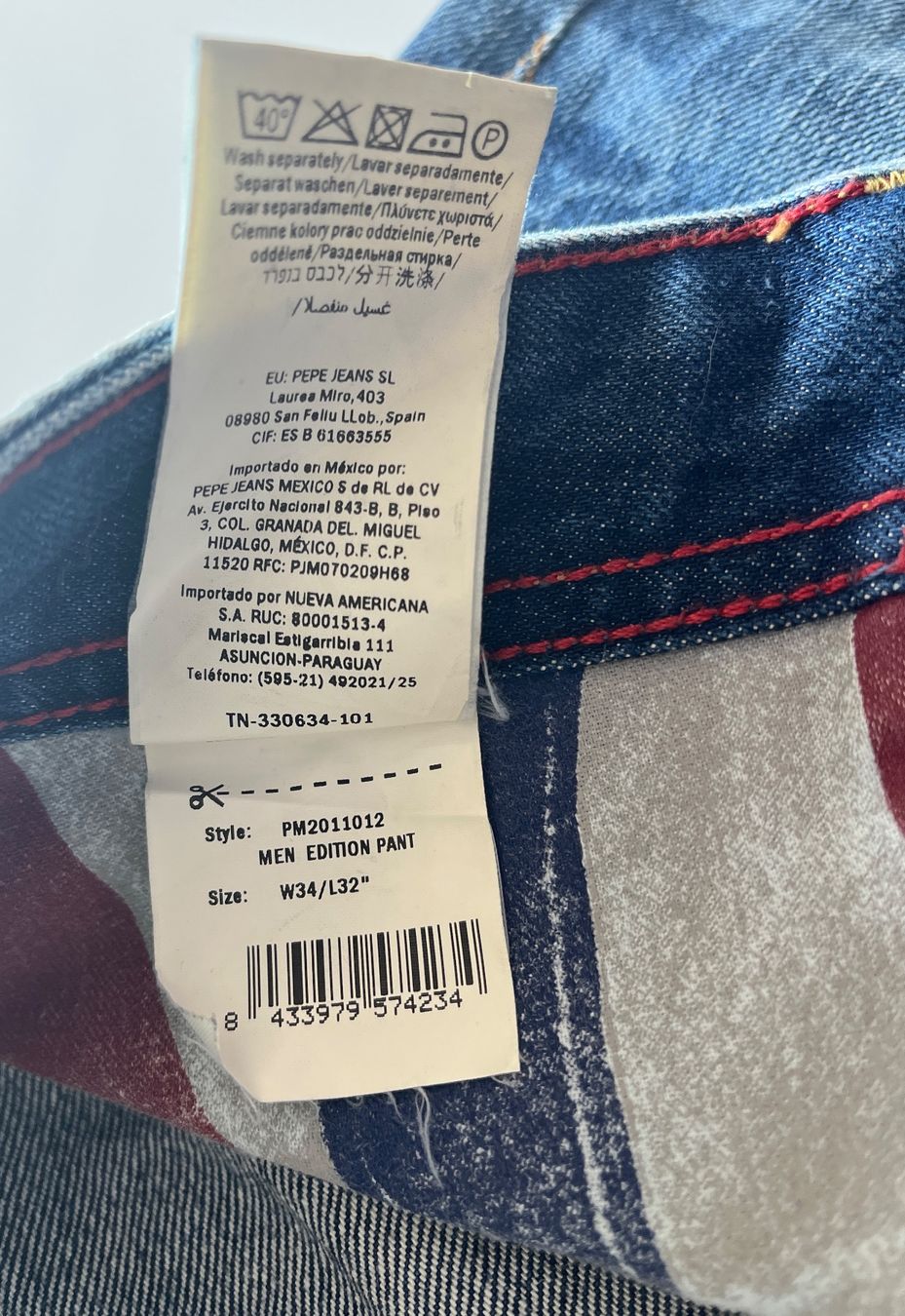 Pepe Jeans Jeans: PEPE JEANS - W34 L32 straight - ungetragen! – Nuovo (secondo la descrizione) da St.Gallen venduto da Marcopolo71 2