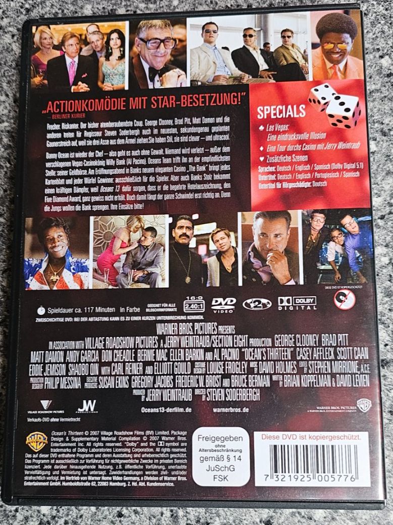 Tous les DVDs: OCEAN'S 13/ DVD – D'occasion à Geuensee par jes_9xyk 1