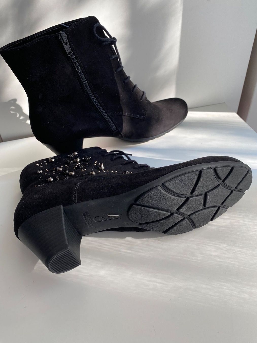 Gabor Scarpe da donna: GABOR STIEFELETTE Wildleder Damen, 42 – Nuovo e nell'imballaggio originale da Luzern venduto da falena01 6