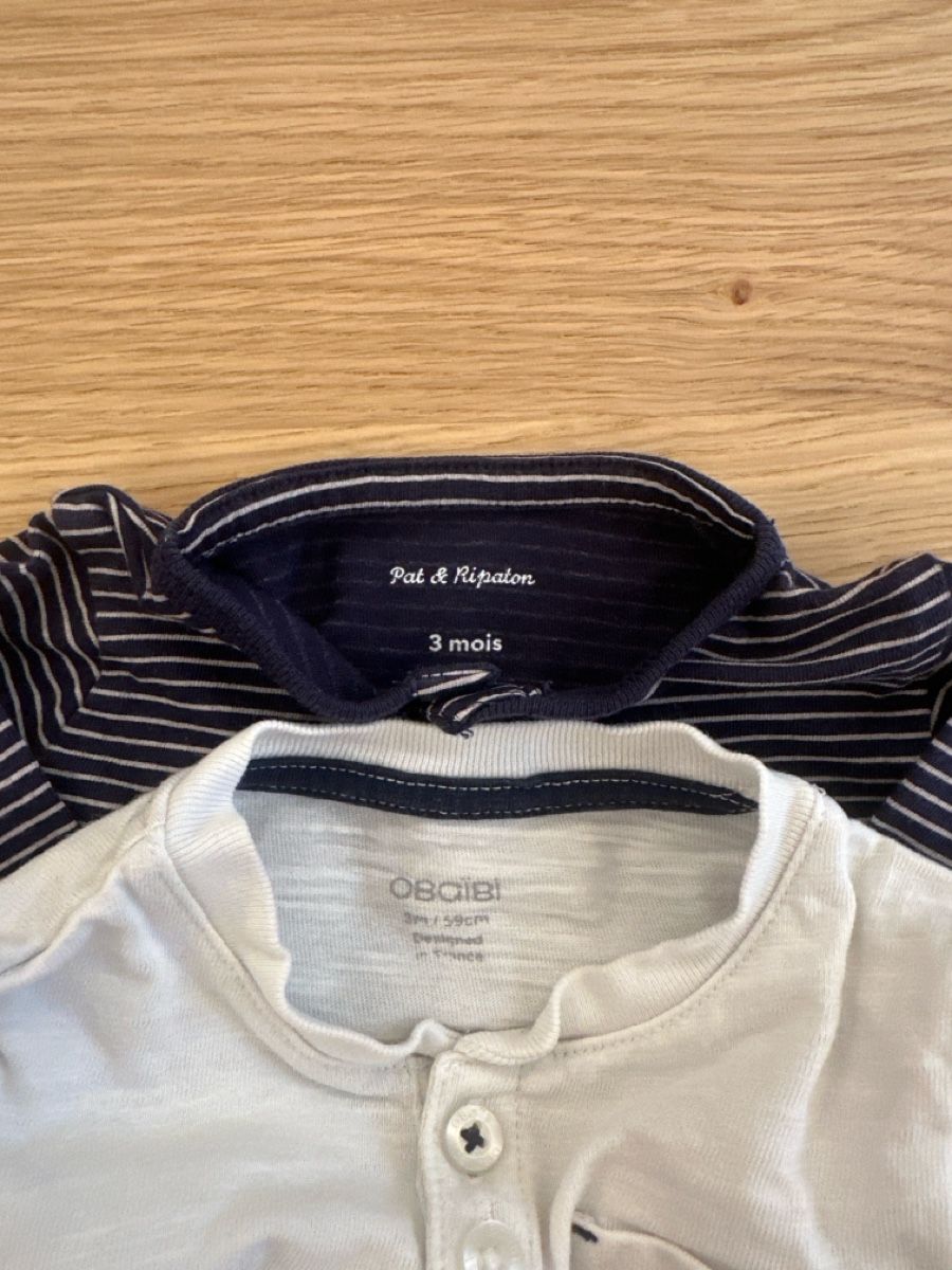 Camicie, Top & T-shirt: 2 Langarmshirts Grösse 3 Monate – Usato da Zürich venduto da emily.sch 3