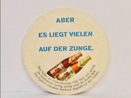 Bierdeckel FELDSCHLÖSSCHEN Bier Untersetzer Vintage Rarität