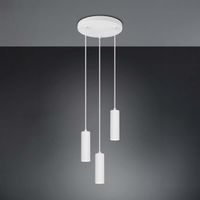 Pendelleuchte, Weiss, Rund, 28 cm Ø