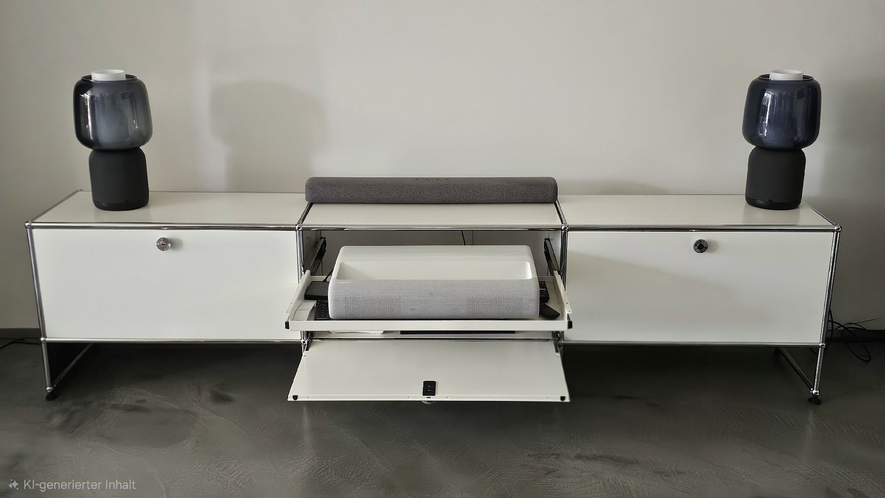 USM TV Möbel: USM Haller Lowboard /Sideboard mit Auszug – Neu (gemäss Beschreibung) aus Münchenstein von Trayo 2