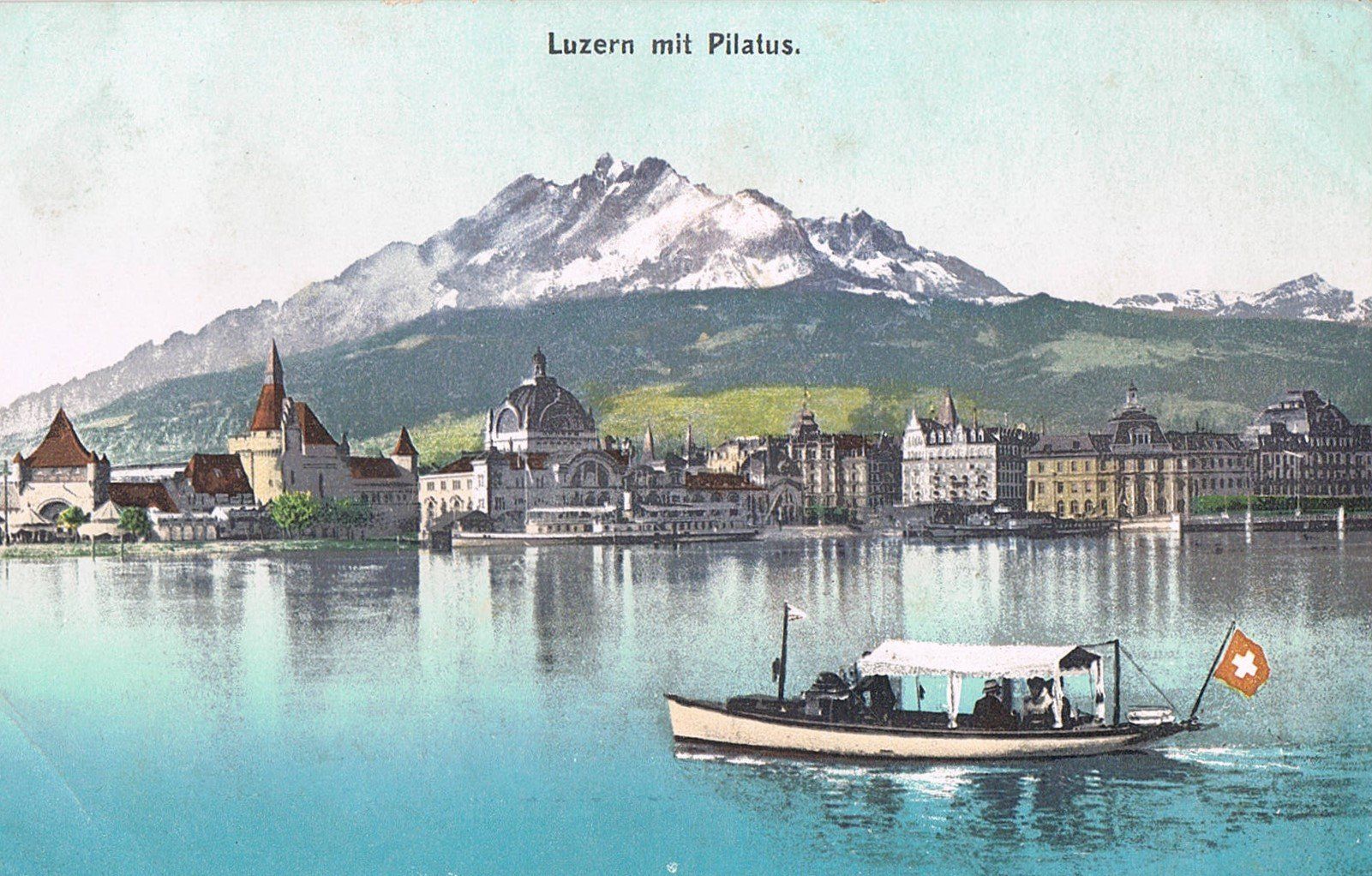 Cartoline postali: Luzern mit Pilatus – Nuovo (secondo la descrizione) da Buchs AG venduto da Baerfisch