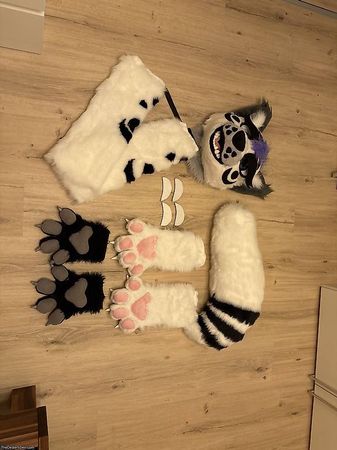 Furrsuit zum Verkaufen weisse Katze!