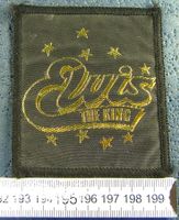 ELVIS THE KING AUFNÄHER PATCH OHNE LEIM VINTAGE