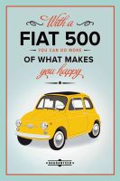Blechschild-FIAT 500 MORE THAN HAPPY