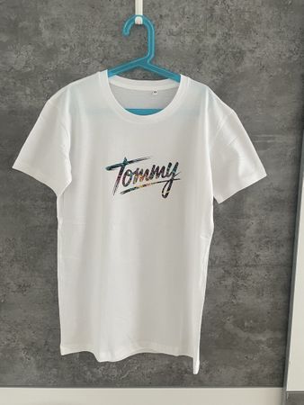 Tommy  T-Shirt, Weiss, Sommer Look, Gr. XS