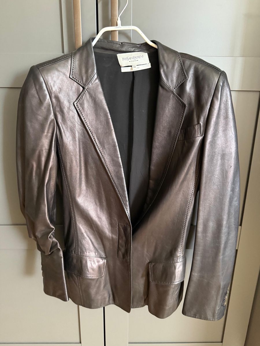 Saint Laurent Giacche: YSL Lederblazer in gr.36 – Usato da Herrliberg venduto da Belle_noel91