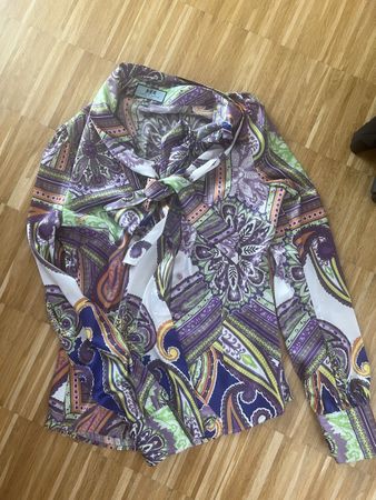 Blouse  paisley pattern multi-coloured, S