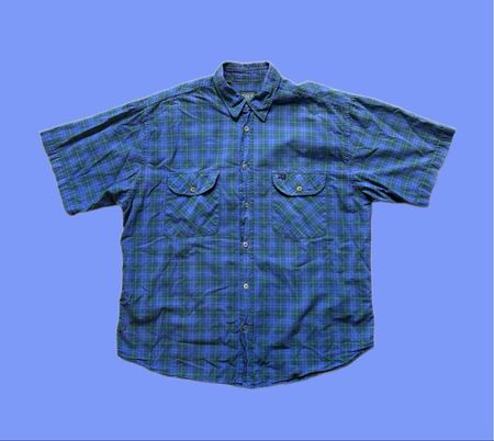 Vintage Think Pink Plaid Button-Up Shirt