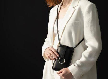 Leather cross body for phone
