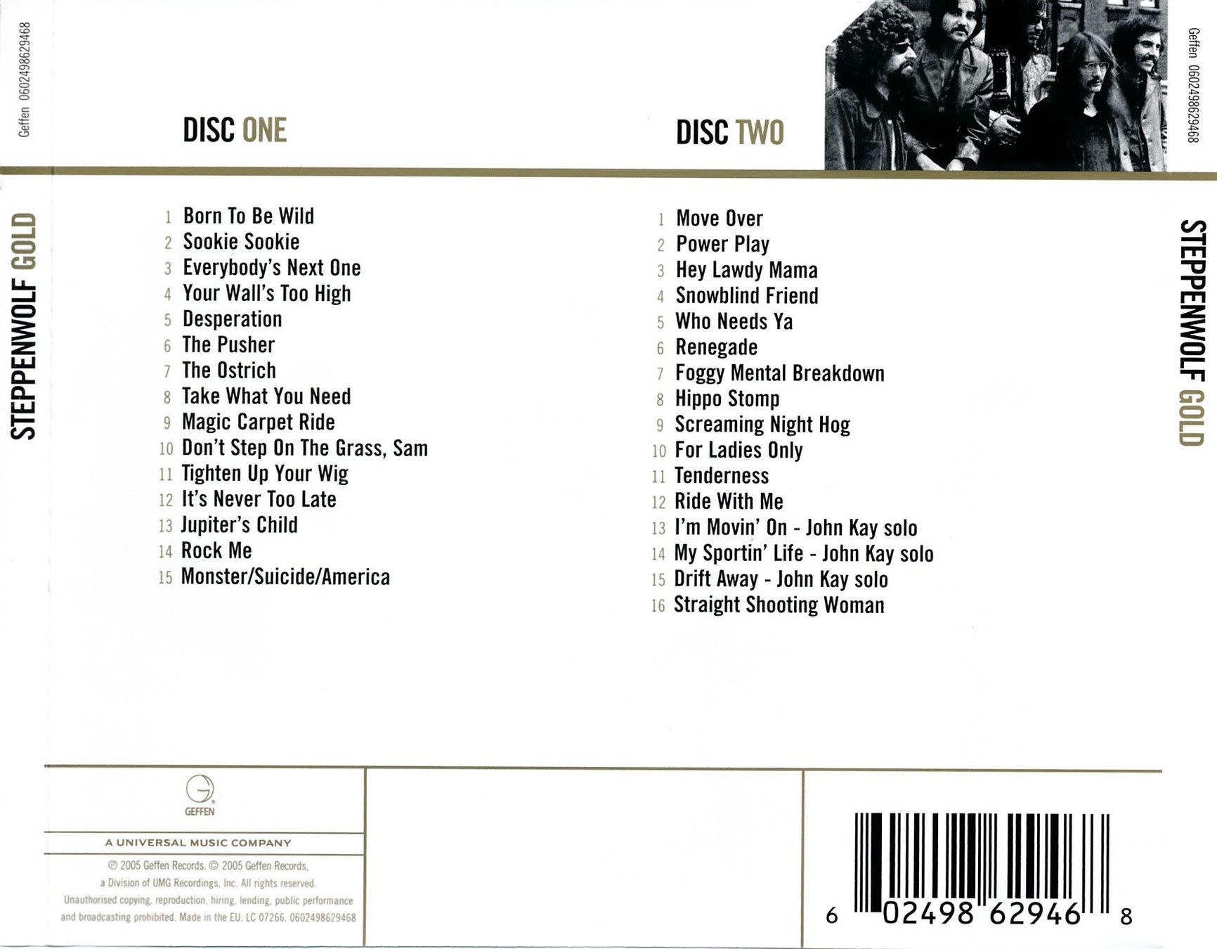 CD: STEPPENWOLF - GOLD (2 CD NEU) – Nuovo (secondo la descrizione) da Hedingen venduto da Studers 1