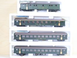 ROCO 4 x SBB Personenwagen Set - H0 4238/4240/mehr