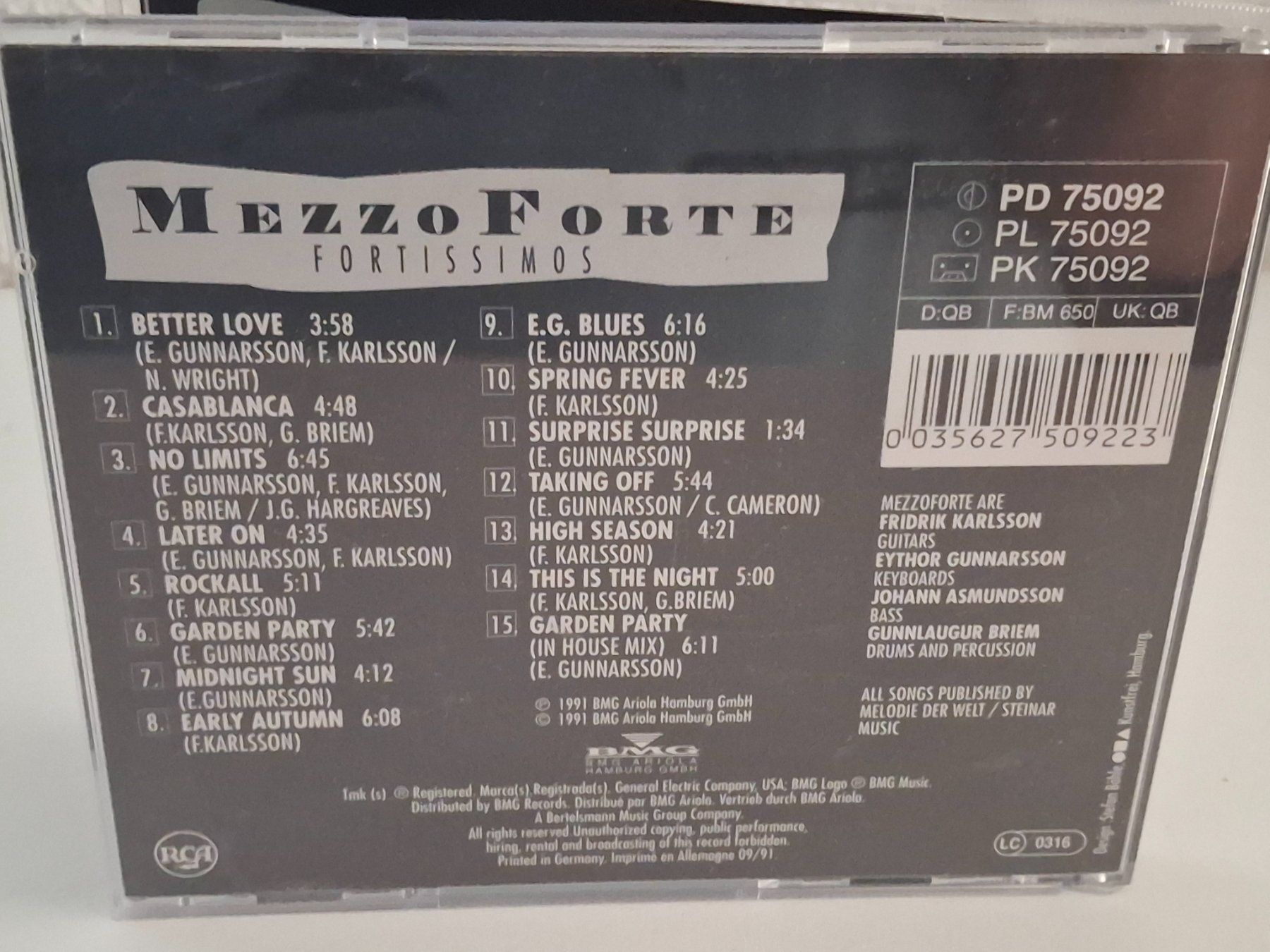 CDs: CD Mezzo Forte  - Fortissimos – D'occasion à Aarberg par Jackup1 1