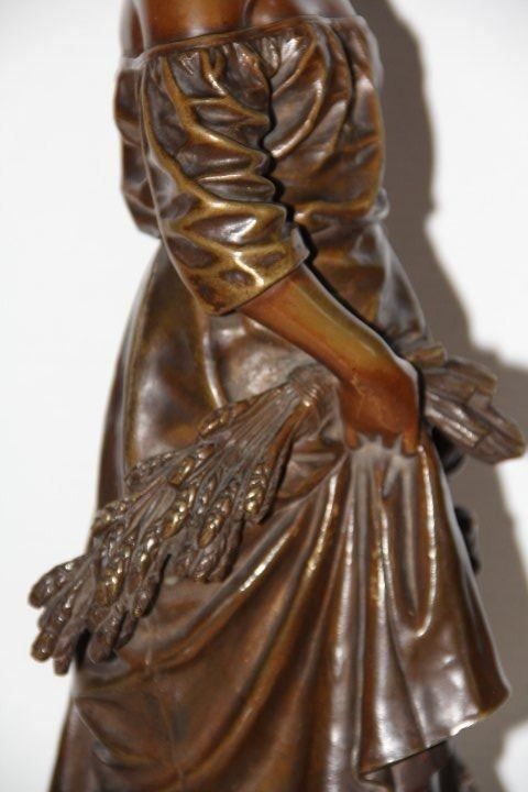Sculture & Statue: Antique sculpture en bronze signe . – Usato da Praz (Vully) venduto da pikuluka1 6