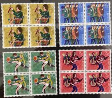 1990, PJ Viererblock Serie postfrisch (**), unter Postpreis