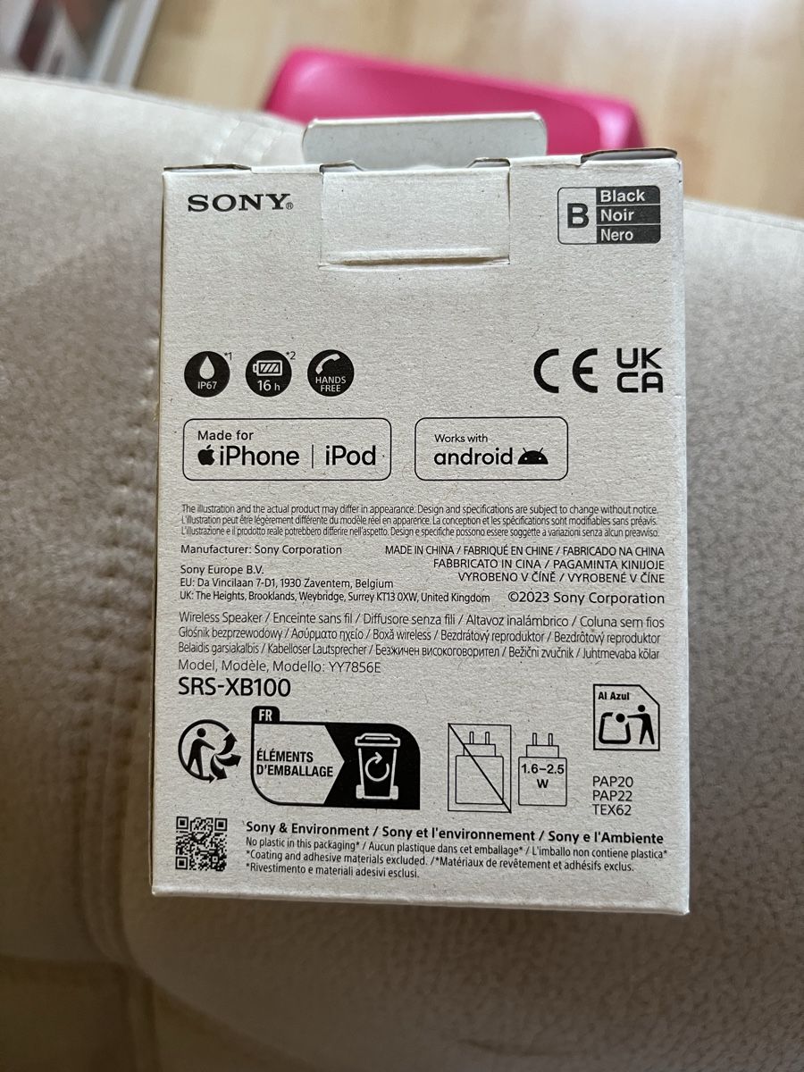 Sony Haut-parleurs: SONY SRS-XB100 Wireless Speaker Bluetooth Schwarz Neu – Neuf avec emballage d'origine à Niederweningen par Kanzy168 1