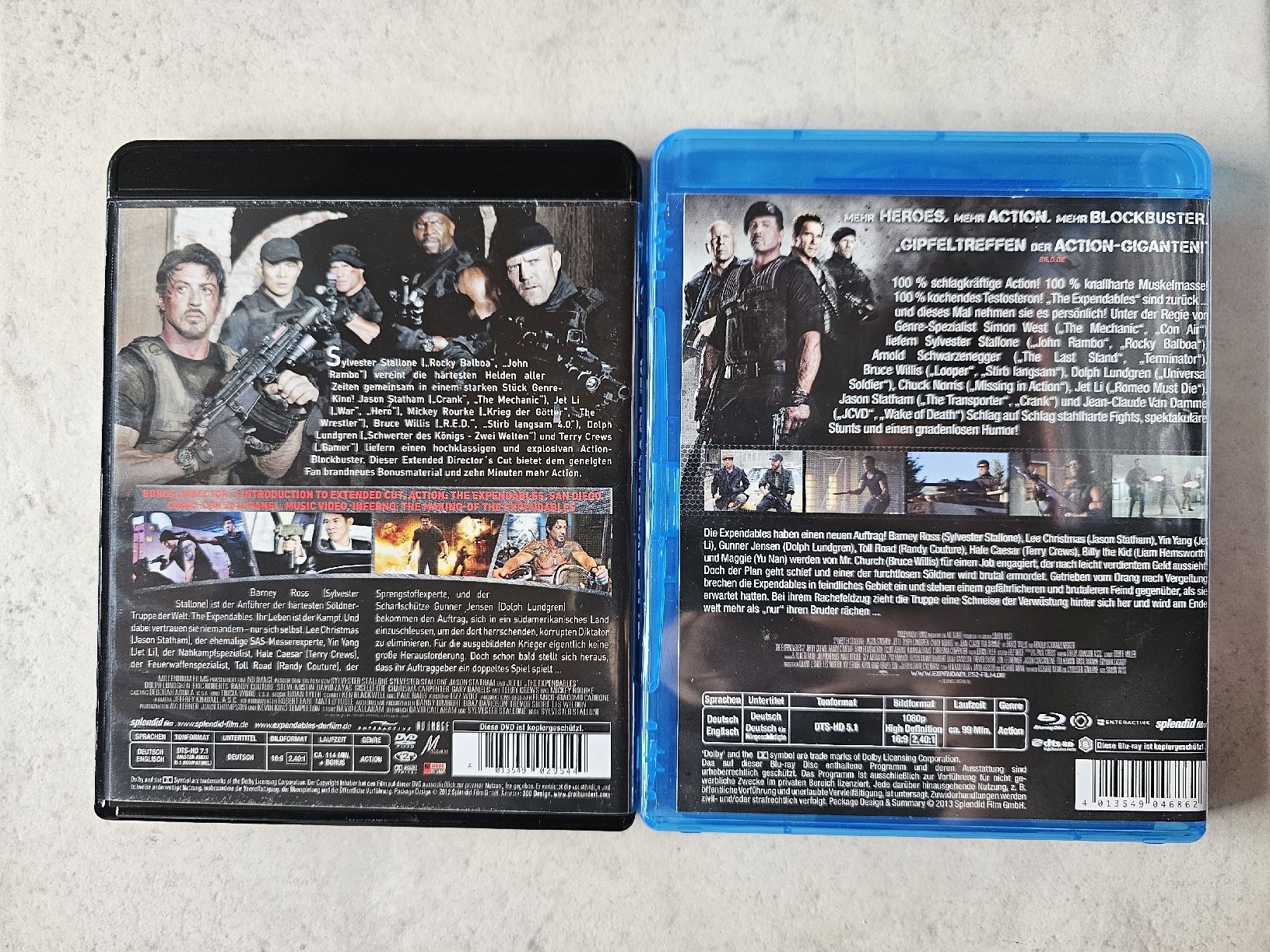Tutti i DVDs: The Expendables  -  Teil 1 - 2  /  Bluray – Usato da Schneisingen venduto da backstore24 1