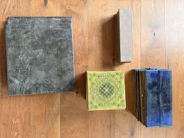 Schöne Keramikfliesen & Natursteinplatten (Set) – Vintage