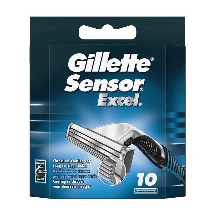 Gillette Cura del viso: 10 Gillette Sensor Excel – Nuovo e nell'imballaggio originale da Ersigen venduto da easyhandel