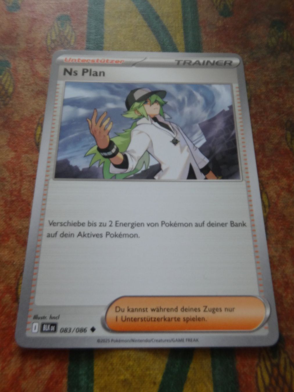 Pokémon Carte collezionabili: POKEMON  Ns Plan   I  BLK DE  083/086  TRAINER  2025 – Usato da Romanel-sur-Lausanne venduto da Swift13