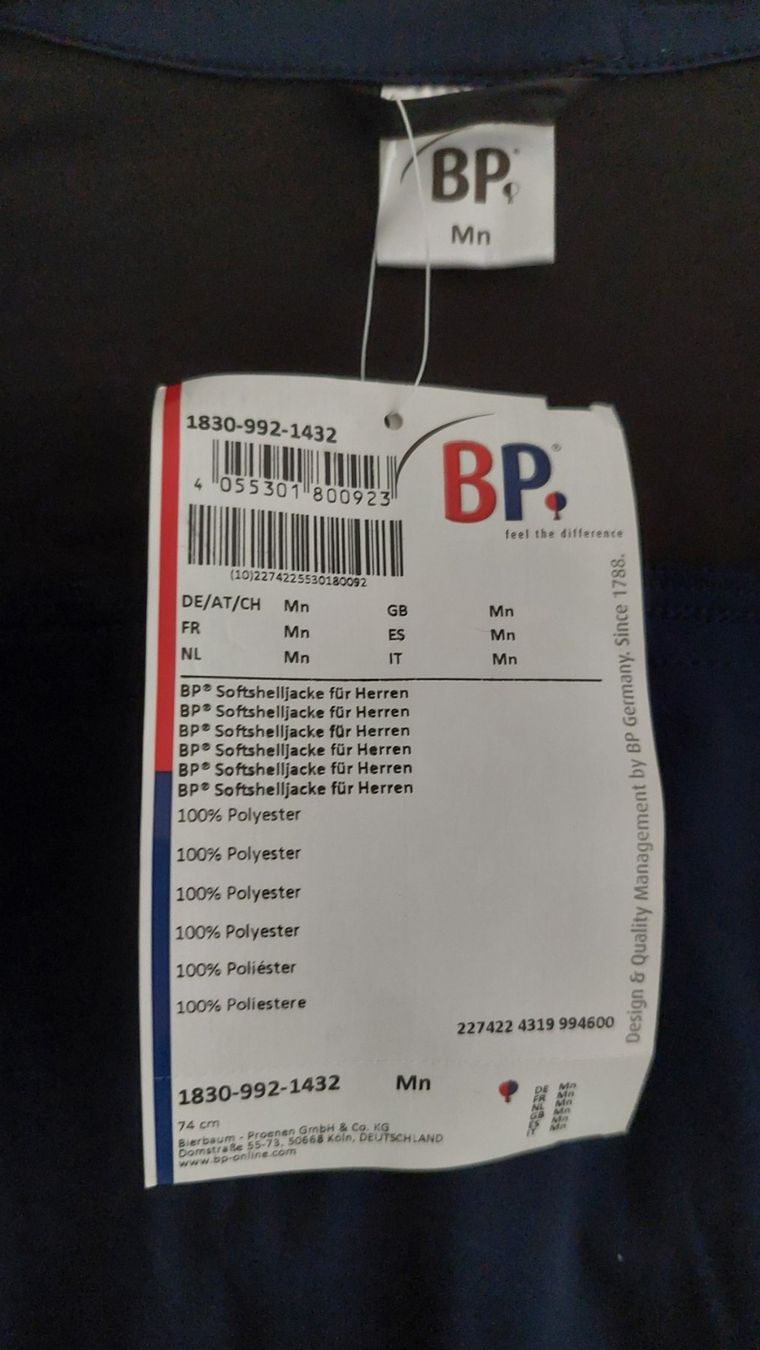 Giacche: Softshell Jacke BP Blau Schwarz Modern Stretch Gr.M NEU! – Nuovo (secondo la descrizione) da Schongau venduto da lanobe 5