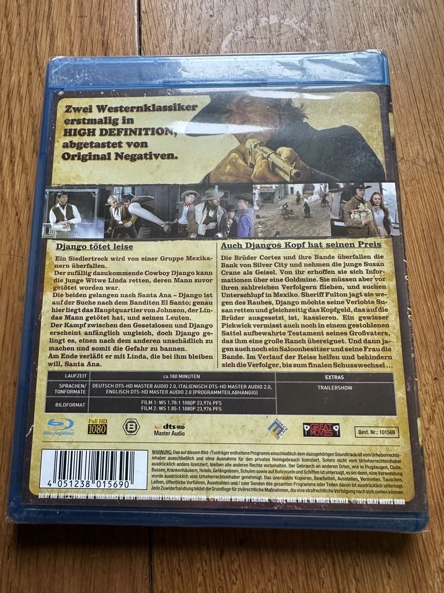 Tous les DVDs: Django double Future Bluray neu – Neuf avec emballage d'origine à Benken ZH par Audi-erich 1