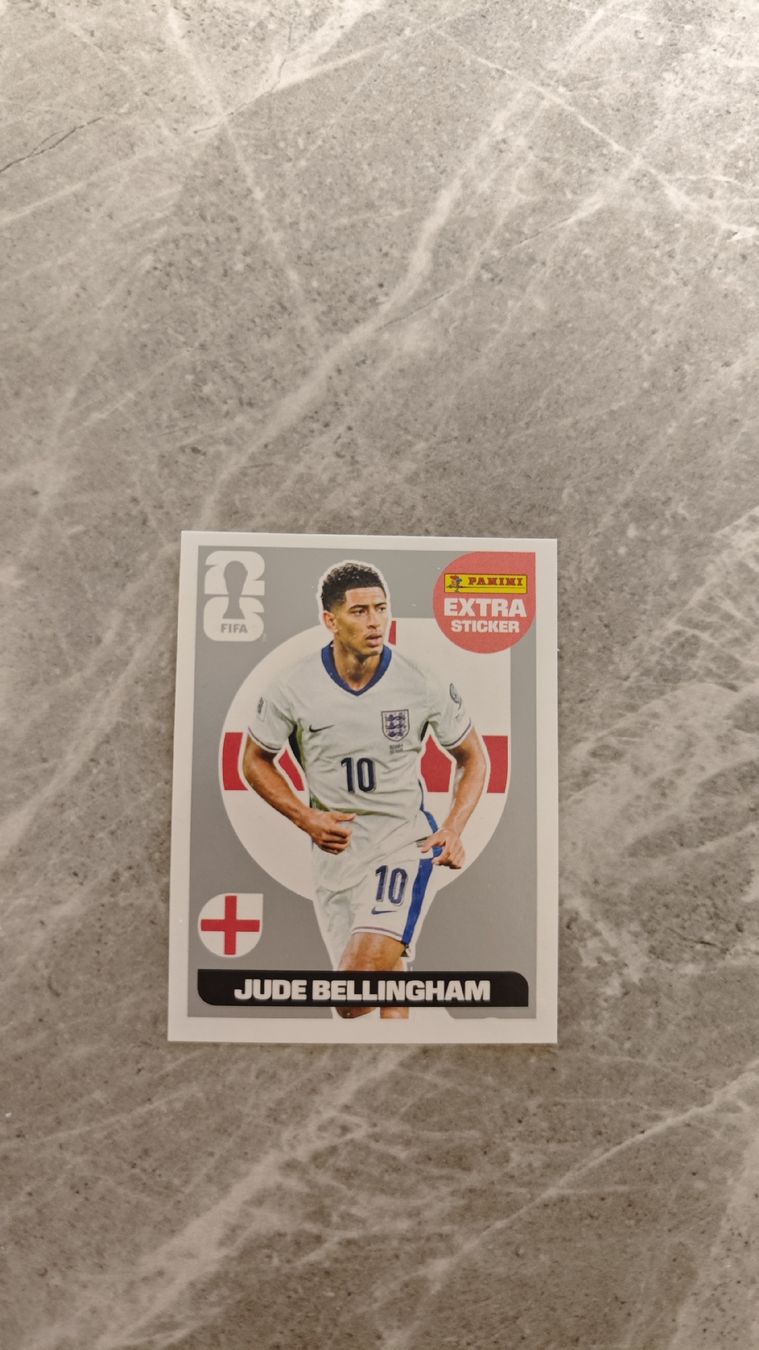 Panini Carte collezionabili: Extra Sticker WM 2026 Jude Bellingham Silver – Usato da Dietikon venduto da fezer777