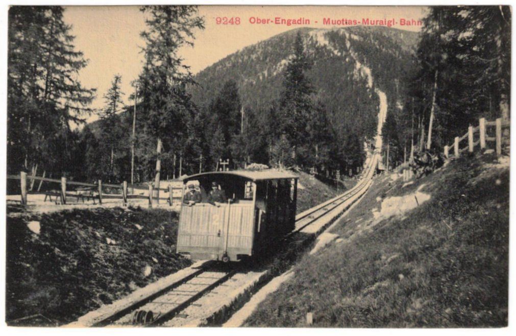 Cartes postales: St. Moritz - Standseilbahn Muottas Muragl – D'occasion à Binningen par Mountainrider