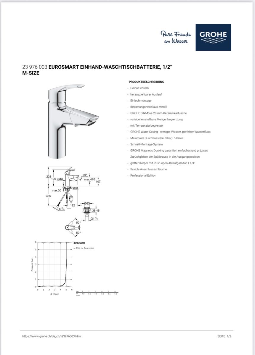 Grohe Rubinetteria: Waschtischmischer Grohe Eurosmart – Nuovo e nell'imballaggio originale da Pratteln venduto da andrea9669 1
