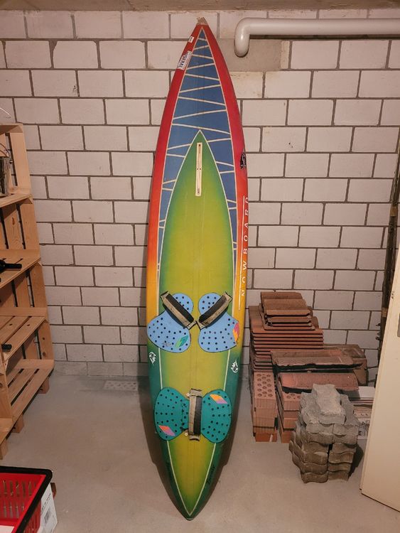 DECLINA Wanddeko Surfbrett – Alu Dibond, 100x30 Cm, Hawaiische Landschaft, Fertig Zum Aufhängen