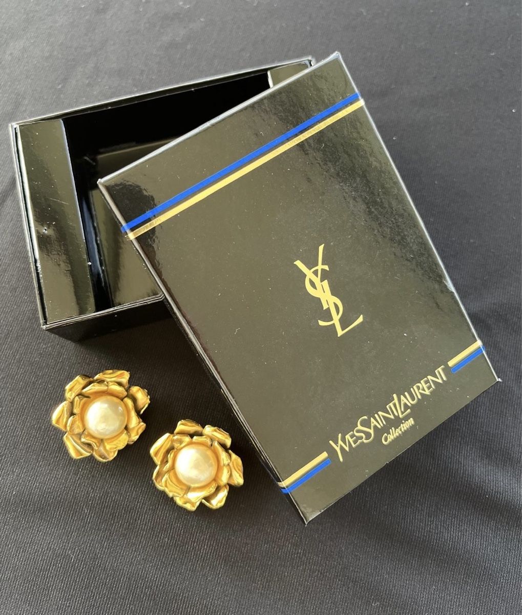 Saint Laurent Orecchini pendenti & Orecchini a lobo: YSL Ohrclips vergoldet – Usato da Widen venduto da evce1318 3