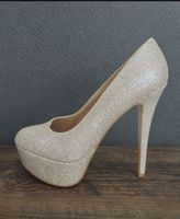 Schöne Glitzer-High Heels Gr. 42 neuwertig