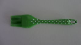 NEUER Backpinsel grün-weiss Polka dots - 807020
