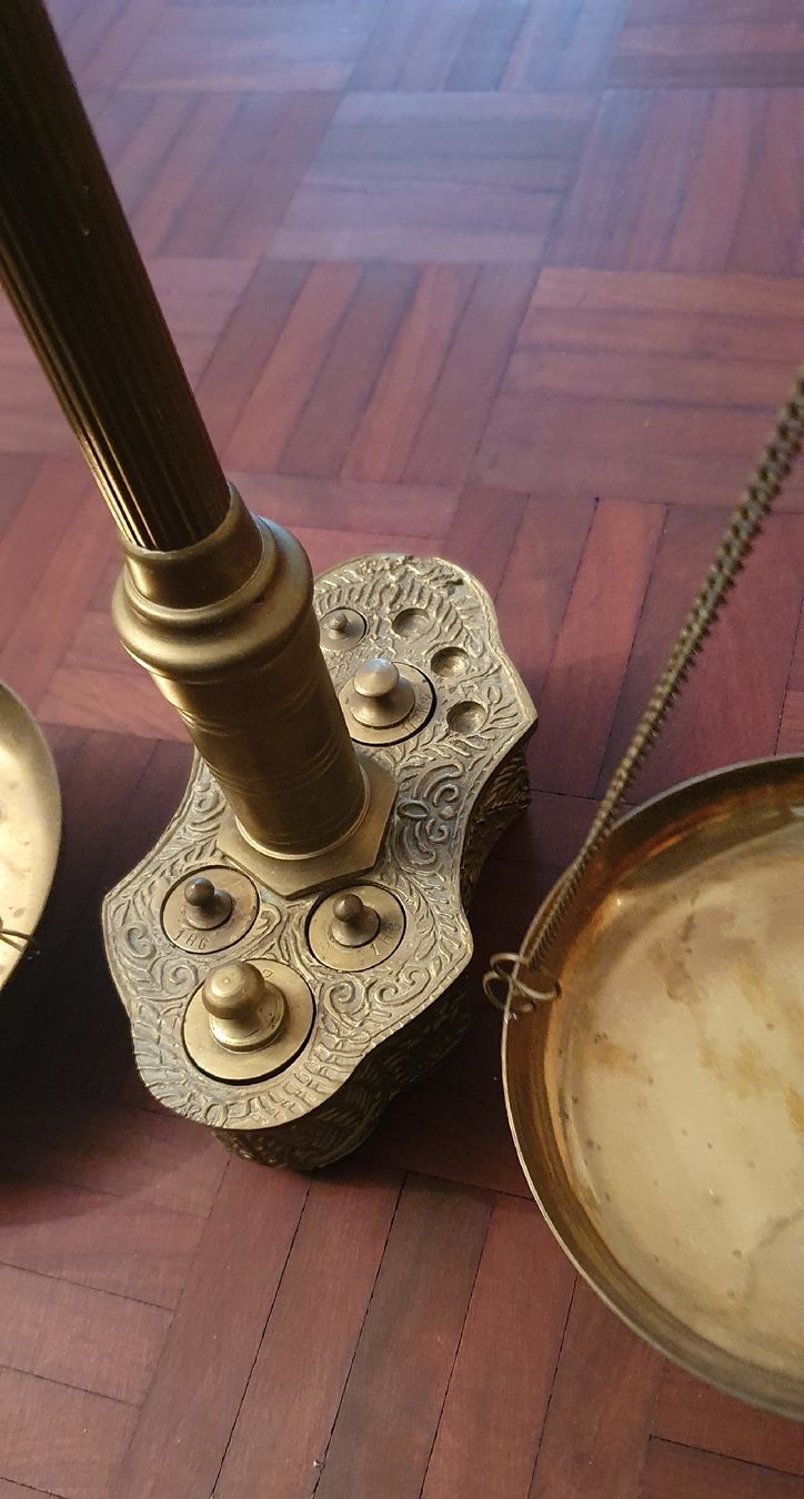 Bilance e pesi: Antike Messing Waage – Usato da Kreuzlingen venduto da Rschweiz1 3