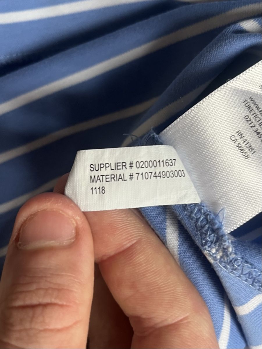 Ralph Lauren Magliette Polo: Polo Ralph Lauren rayé bleu blanc taille M – Nuovo (secondo la descrizione) da Baulmes venduto da resel_.tm 4