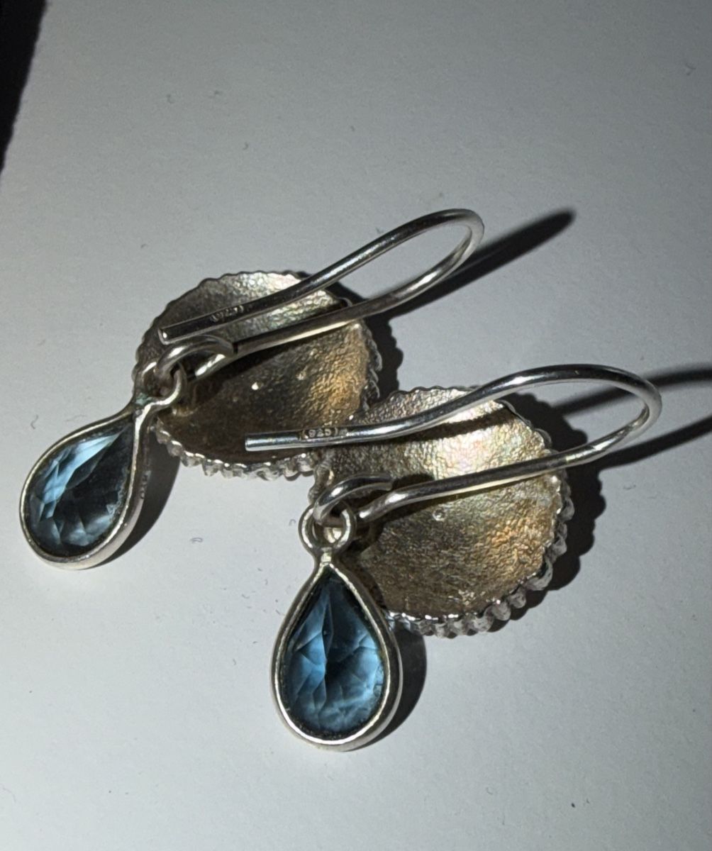 Olga Ribler Boucles d'oreille: Ohrhänger Silber mit Topas – Neuf (Voir description) à Luzern par Pool33 3